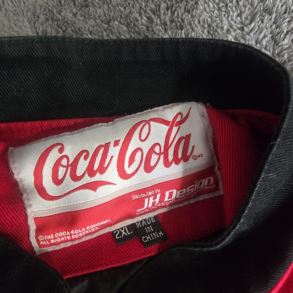 Vintage Nascar Racing Jacket JH Design Coca Cola Sz 2XL RARE - Picture 8 of 16